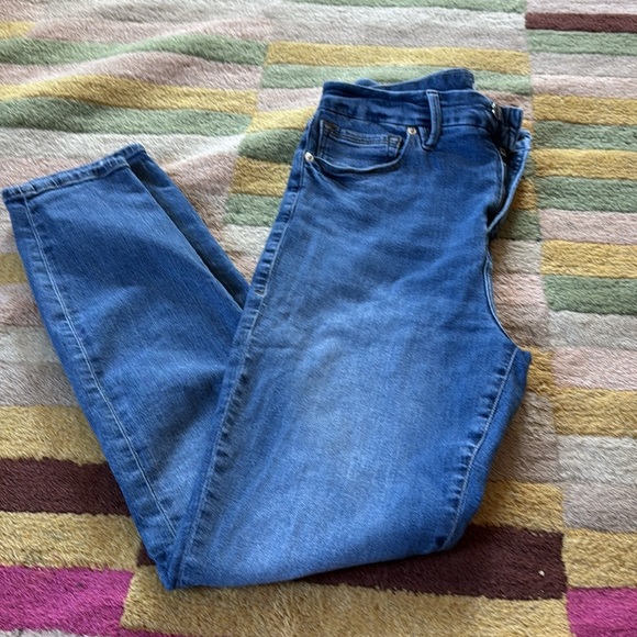 Good American good legs gw873t blue skinny jeans women's size 10/30 - Picture 13 of 14